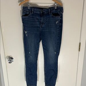 Studio Blue Stylish Dark Blue Women's Cropped Jeans, Size 33